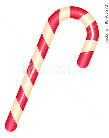 Christmas cane candy. Realistic striped lollipop, sweet xmas traditional dessert, delicious caramel for kids, sugar yummy bonbon, colourful fruit confectionery, vector isolated element Christmas cane candy. Realistic striped lollipop, sweet xmas traditional dessert, delicious caramel for kids, sugar yummy bonbon, colourful fruit confectionery, vector isolated element 90465872