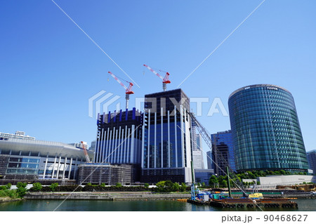 横浜 建設中のみなとみらいの商業施設 横浜 建設中のみなとみらいの商業施設 90468627