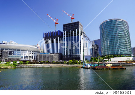 横浜 建設中のみなとみらいの商業施設 横浜 建設中のみなとみらいの商業施設 90468631