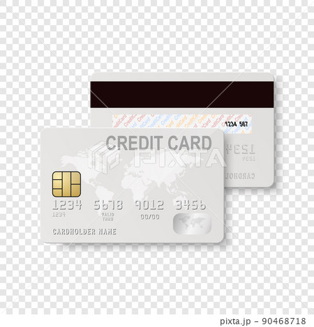 Vector 3d Realistic White Credit Card with Map Isolated. Design Template of Plastic Credit or Debit Card for Mockup, Branding. Credit Card Payment Concept. Front, Top View Vector 3d Realistic White Credit Card with Map Isolated. Design Template of Plastic Credit or Debit Card for Mockup, Branding. Credit Card Payment Concept. Front, Top View 90468718