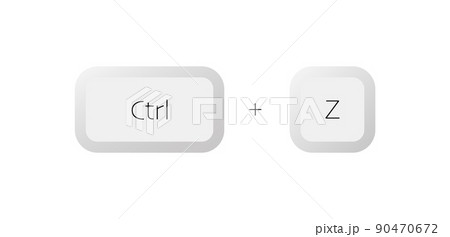 Combination of keyboard buttons CtrlZ 90470672