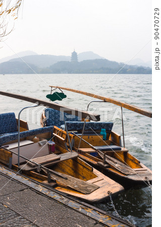 Traditional Chinese boat. Traditional Chinese boat. 90470729