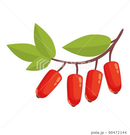 Barberry icon cartoon vector. Goji fruit. Berry plant 90472144
