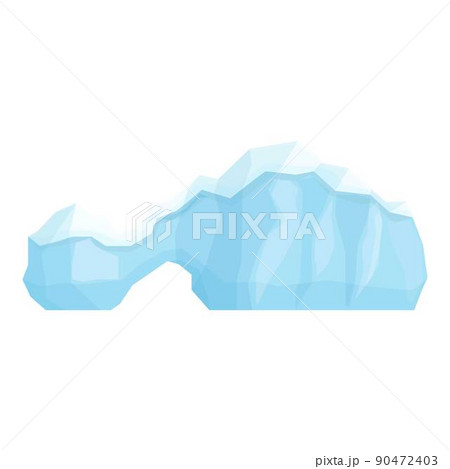 Deep iceberg icon cartoon vector. Freeze pole. Water north Deep iceberg icon cartoon vector. Freeze pole. Water north 90472403