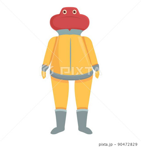 Astronaut alien icon cartoon vector. Space character. Fun fantasy 90472829
