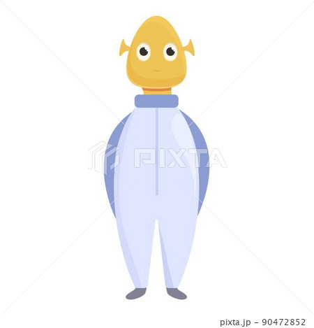 Ufo alien icon cartoon vector. Cute monster. Child ufo 90472852