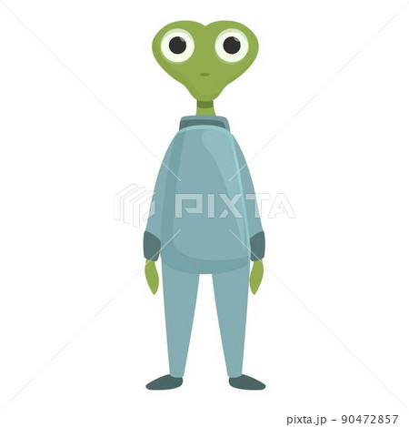 Alien icon cartoon vector. Space ufo. Cute monster Alien icon cartoon vector. Space ufo. Cute monster 90472857