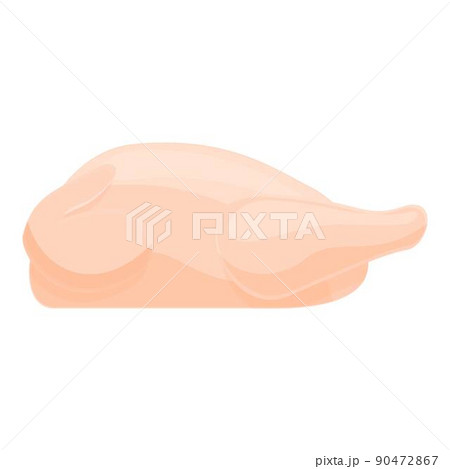 Whole meat chicken icon cartoon vector. Beef pork. Food lamb 90472867