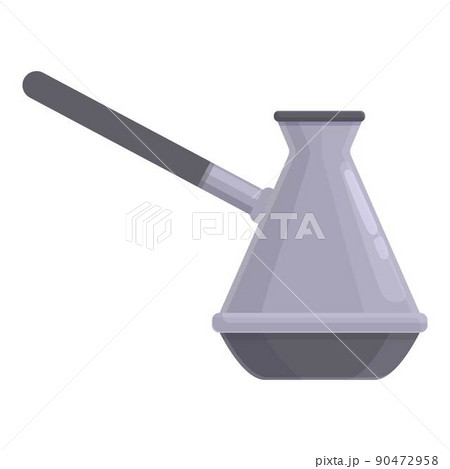 Arab coffee pot icon cartoon vector. Cezve cup. Cafe copper Arab coffee pot icon cartoon vector. Cezve cup. Cafe copper 90472958