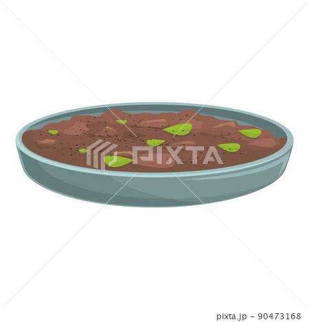 Caribbean dish icon cartoon vector. Food plate. Fried plate Caribbean dish icon cartoon vector. Food plate. Fried plate 90473168