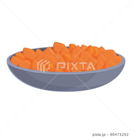 Caribbean vegan food icon cartoon vector. Rice jerk. Dish friend 90473202