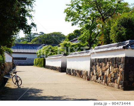 萩市の町並み「堀内鍵曲」 萩市の町並み「堀内鍵曲」 90473444