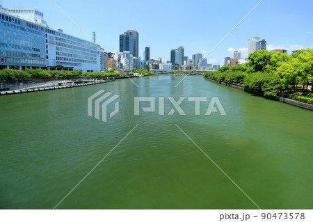 大阪 中央区 天満橋〜北浜〜中之島の風景 大阪 中央区 天満橋〜北浜〜中之島の風景 90473578