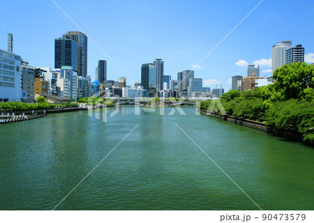 大阪 中央区 天満橋〜北浜〜中之島の風景 大阪 中央区 天満橋〜北浜〜中之島の風景 90473579