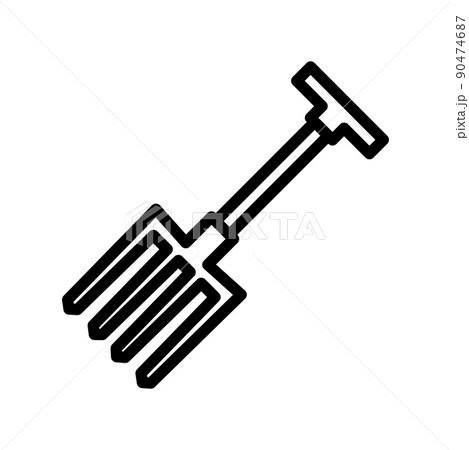 Illustration Vector Graphic of Fork Garden icon 90474687