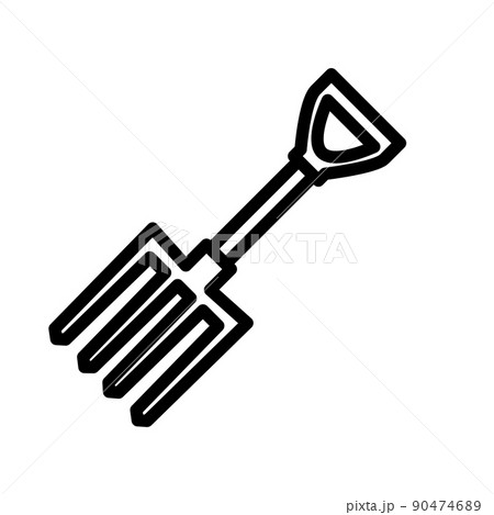 Illustration Vector Graphic of Fork Garden icon 90474689