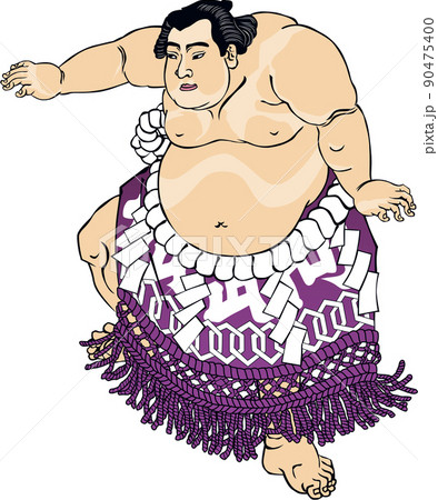 浮世絵　相撲取り　その49 90475400