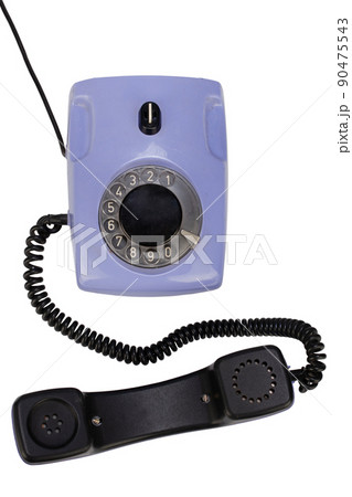 vintage retro violet rotary telephone 90475543