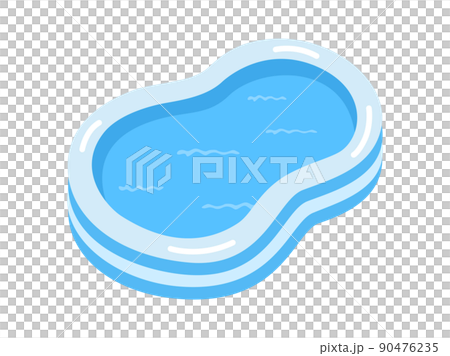 Illustration of vinyl pool for children for home 90476235