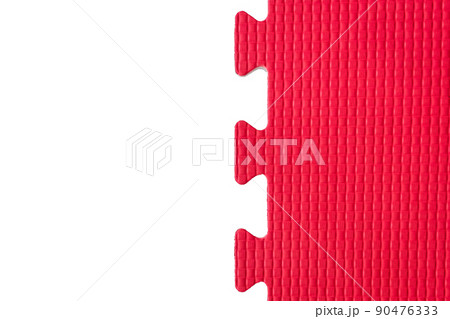 White and Red Puzzle Rubber Mat Pattern Gym Floor Background Isolated Abstract Design White and Red Puzzle Rubber Mat Pattern Gym Floor Background Isolated Abstract Design 90476333