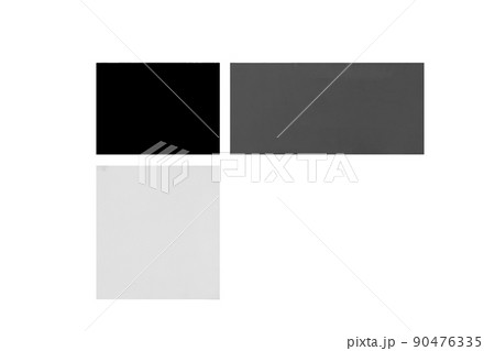 Empty monochrome squares abstract design blank grey cubes on white mock up background isolated Empty monochrome squares abstract design blank grey cubes on white mock up background isolated 90476335