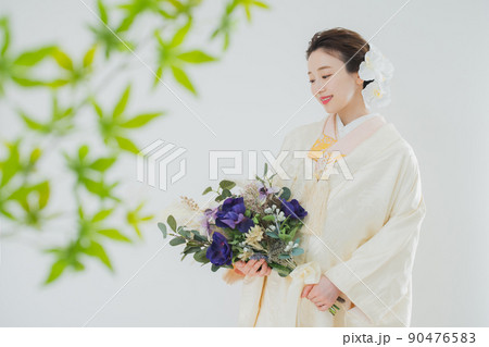 白無垢　綿帽子 90476583
