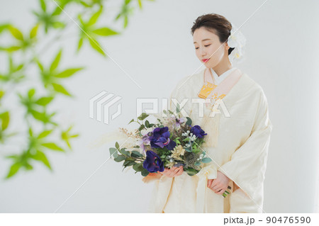 白無垢　綿帽子 90476590