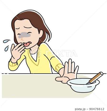 優しいタッチの味覚過敏の女性 90476612