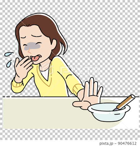 優しいタッチの味覚過敏の女性 90476612