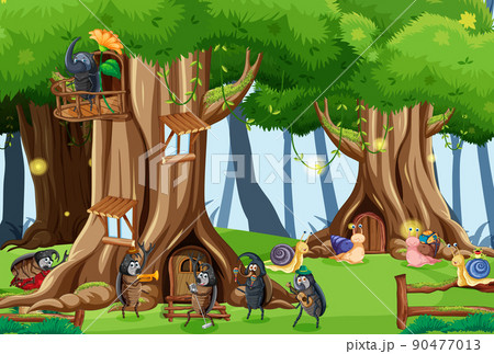 Insect living in fairy tale forest 90477013