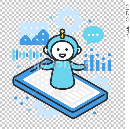 データを駆使し人々の暮らしをサポートをするAI。 90477149