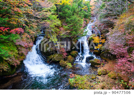 竜頭の滝（秋） 90477506