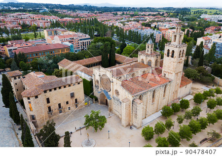 Benedictine abbey in Sant Cugat del Valles, Spain Benedictine abbey in Sant Cugat del Valles, Spain 90478407