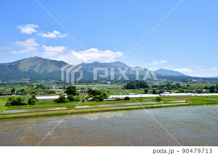 初夏の南阿蘇風景　日本の南プロバンス地方と言われる南阿蘇 90479713
