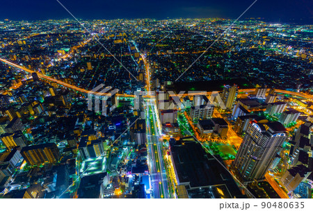 大阪夜景  90480635