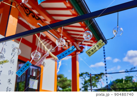 姶良神社（鹿児島県姶良市脇元）　夏の風物詩　風鈴 90480740