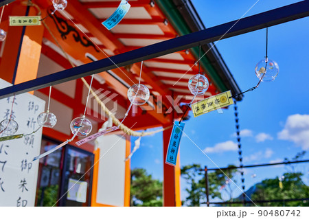 姶良神社（鹿児島県姶良市脇元）　夏の風物詩　風鈴 90480742