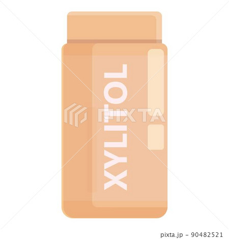 Xylitol jar icon cartoon vector. Food alternative. Seed sources Xylitol jar icon cartoon vector. Food alternative. Seed sources 90482521