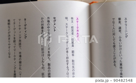 会社で働くサラリーマン 社会人の職場 専門・ビジネス用語(ステークホルダー)ピンク 会社で働くサラリーマン 社会人の職場 専門・ビジネス用語(ステークホルダー)ピンク 90482548