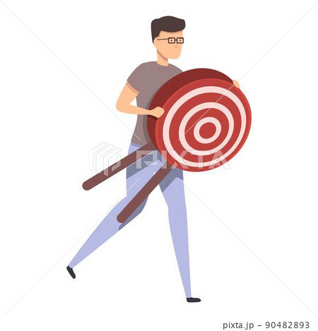 Strategic arch target icon cartoon vector. Unit business. Test marketing 90482893