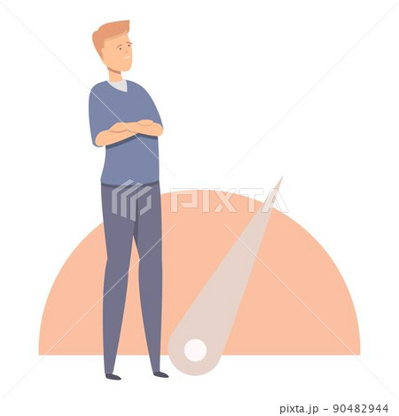 Benchmark indicator icon cartoon vector. Cost quality. Compare best 90482944