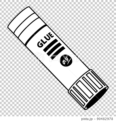 glue stick clipart black and white