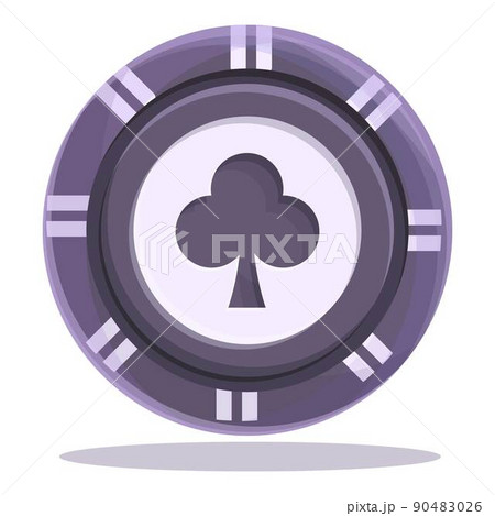 Blackjack chip icon cartoon vector. Casino card. Deck game Blackjack chip icon cartoon vector. Casino card. Deck game 90483026