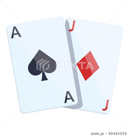 Casino cards icon cartoon vector. Poker card. Deck game 90483059