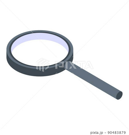 Magnifying glass search icon, isometric style 90483879