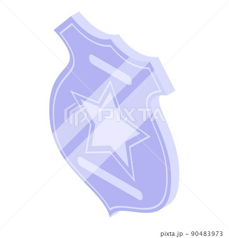 Police badge icon, isometric style Police badge icon, isometric style 90483973