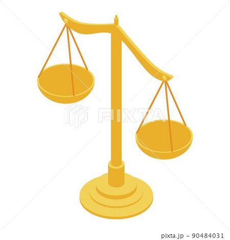 Balance icon, isometric style Balance icon, isometric style 90484031