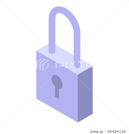 Lock icon, isometric style Lock icon, isometric style 90484139