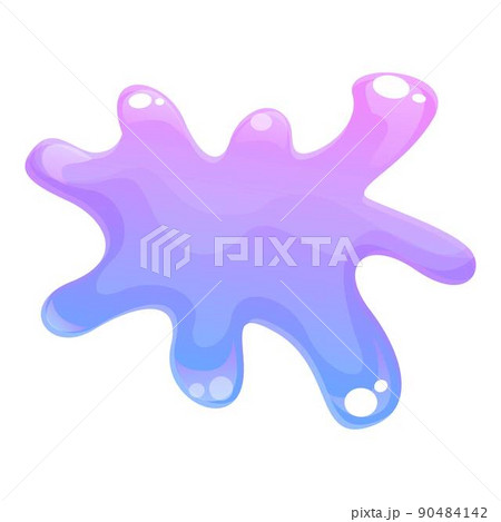 Violet slime icon cartoon vector. Splash drip. Liquid mucus Violet slime icon cartoon vector. Splash drip. Liquid mucus 90484142