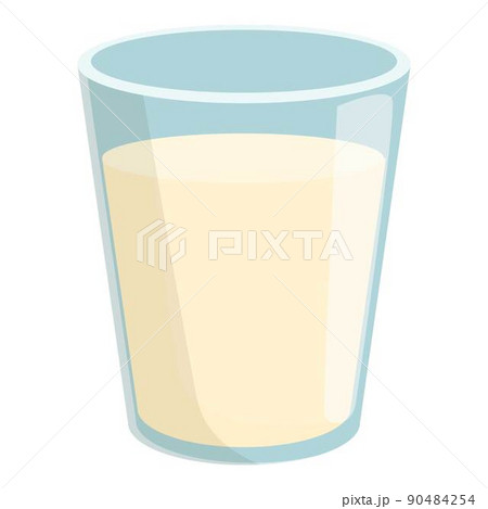 Coconut milk glass icon cartoon vector. Vegetable drink. Vegan food Coconut milk glass icon cartoon vector. Vegetable drink. Vegan food 90484254